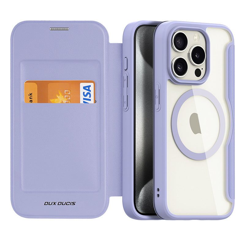 "Chubby" Magsafe Magnetic iPhone Case With Flip Cover And Card Insertion