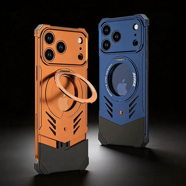ChubbyArmor GT - Race-Inspired Magnetic Metal Case with Integrated Kickstand for iPhone