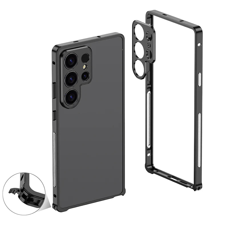 ChubbyArmor LiteGo - Ultra-Thin Metal Frame Heat Dissipation Case With Lens Protector For Samsung Galaxy S25 Ultra