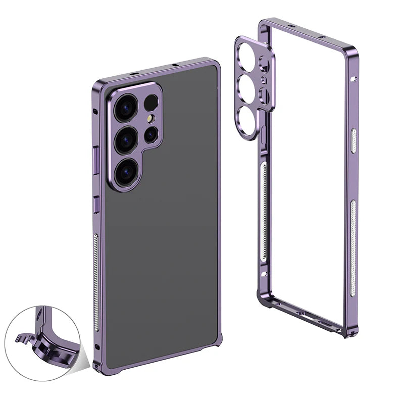 ChubbyArmor LiteGo - Ultra-Thin Metal Frame Heat Dissipation Case With Lens Protector For Samsung Galaxy S25 Ultra