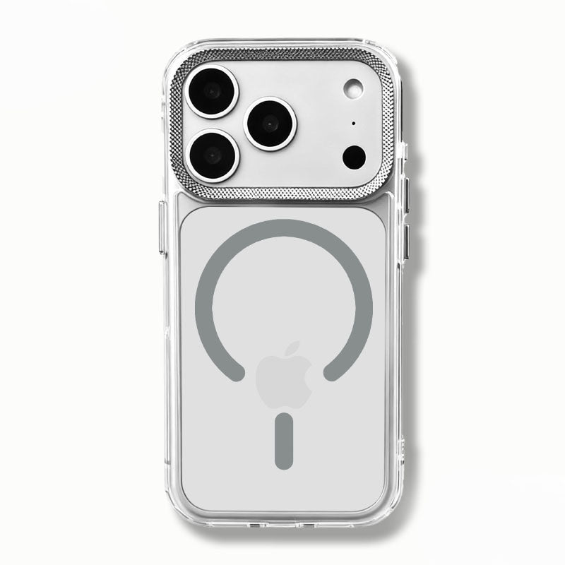 ChubbyArmor PrismView - Transparent Magnetic Case With Spiral Color Lens Protector For iPhone 17