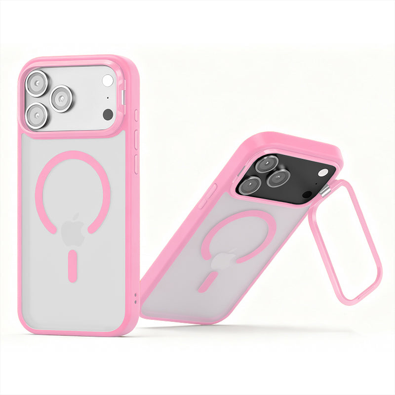 ChubbyArmor Proof - Contact Lens Holder & Magsafe Magnetic Coil Frosted Case For iPhone 17