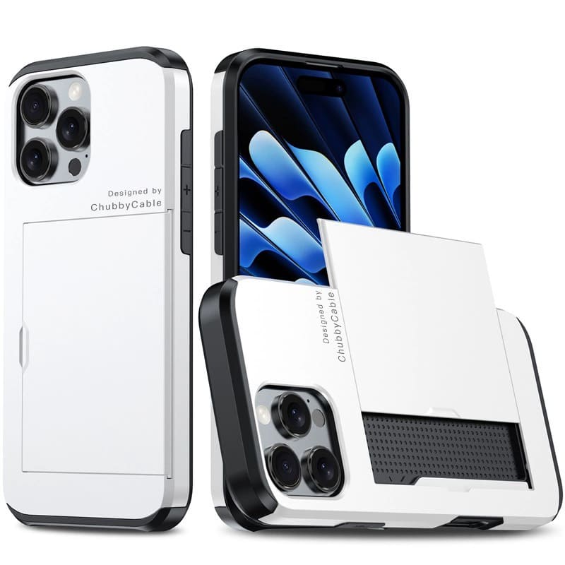 ChubbyCable NinjaPocket - Tactical 2-in-1 iPhone Case with Hidden Sliding Card Drawer & Military Drop Protection