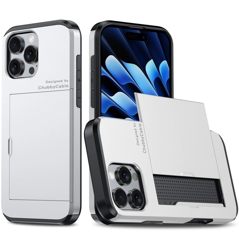 ChubbyCable NinjaPocket - Tactical 2-in-1 iPhone Case with Hidden Sliding Card Drawer & Military Drop Protection