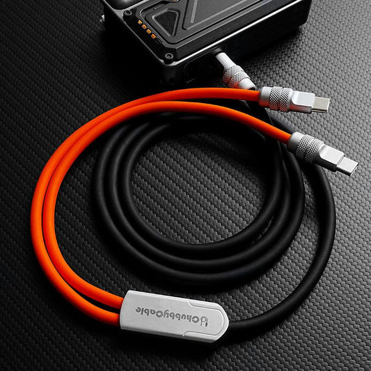 ChubbyCable Tri-Flex™: 100W 2-in-1 Fast Charging Cable with Dual USB-C Ports
