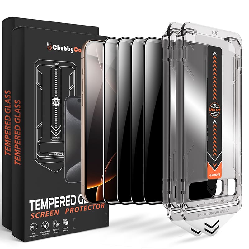 Chubbycable SpyBlocker - Military-Grade Privacy Screen with Magic Installer & Self-Cleaning Adhesive