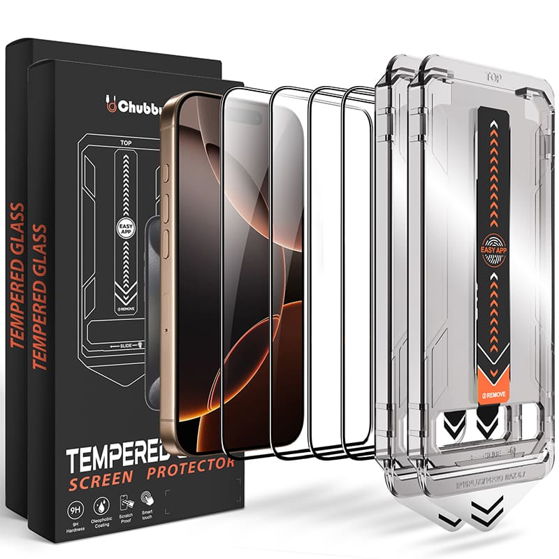 Chubbycable Spyblocker - Military-Grade Privacy Screen protector with Magic Install Box