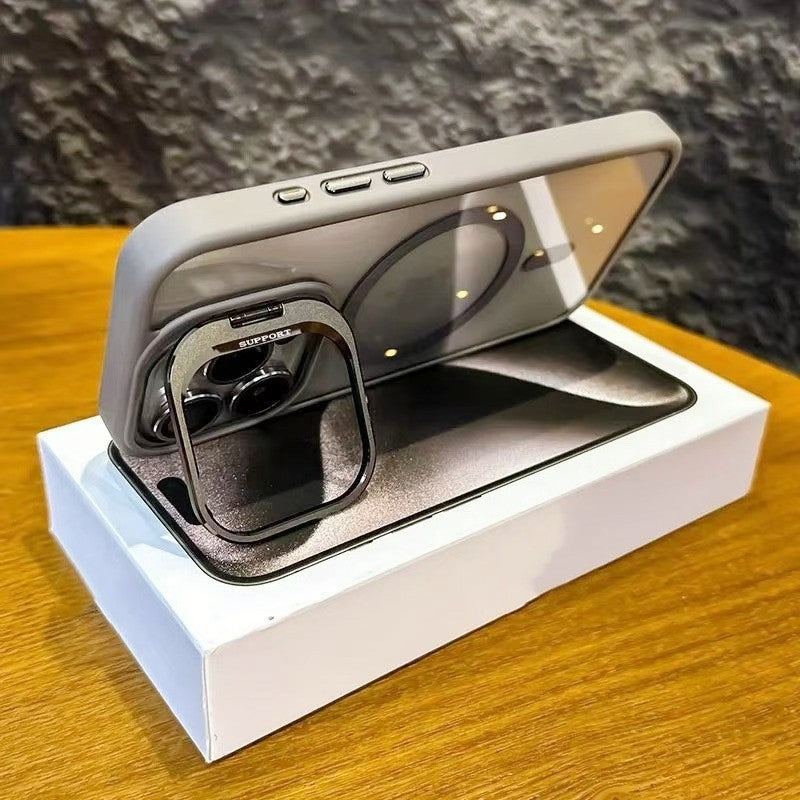 Clear MagSafe Case with Built-In Kickstand & Lens Protector