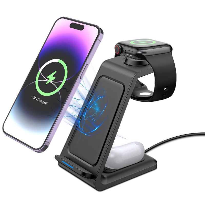 "Cyber" MagSafe Magnetic 3-In-1 Wireless Charger