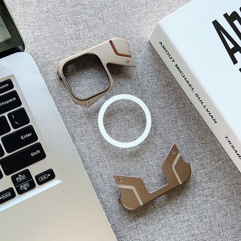 Frameless Metal Magnetic Phone Case For iPhone