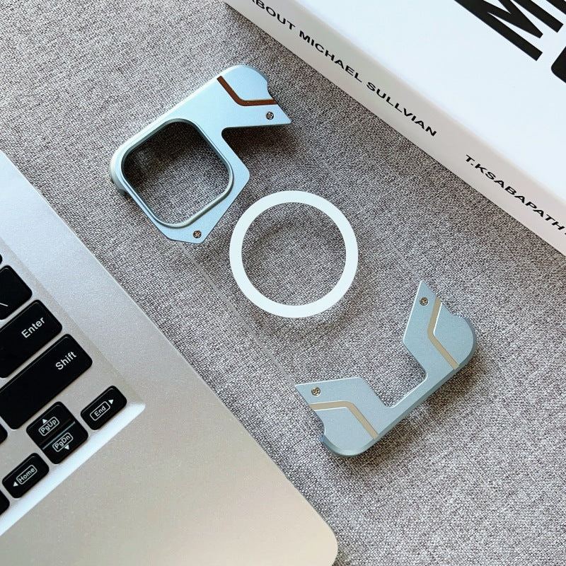 Frameless Metal Magnetic Phone Case For iPhone