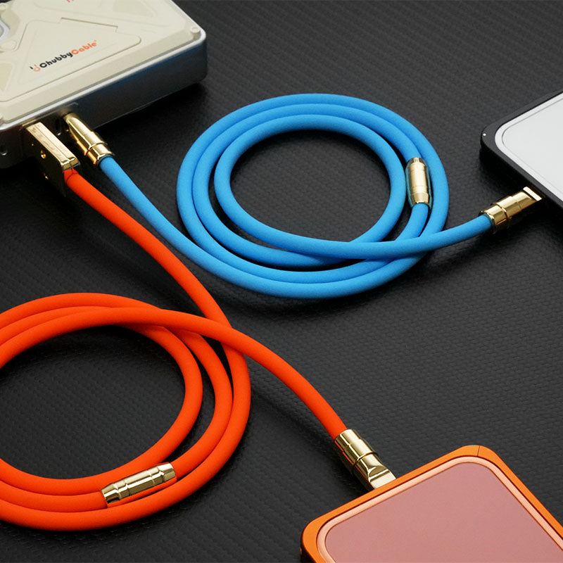 "Golden Chubby" Custom Gilded Fast Charge Cable