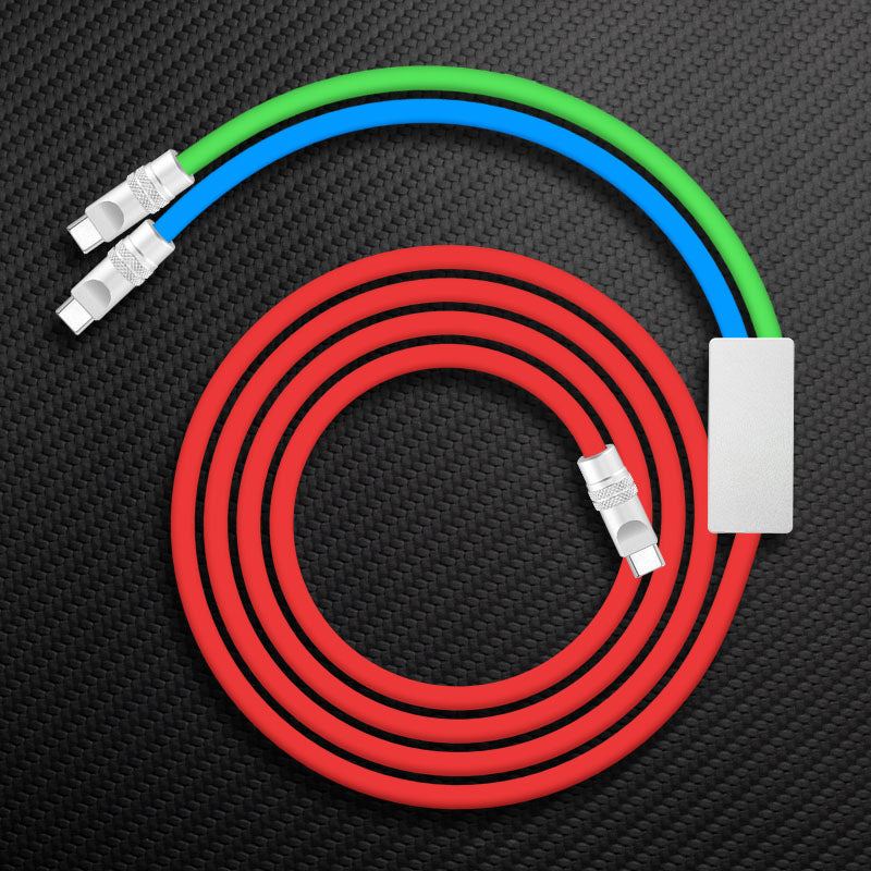 "Multi Chubby" 2 IN 1 100W Charge Cable