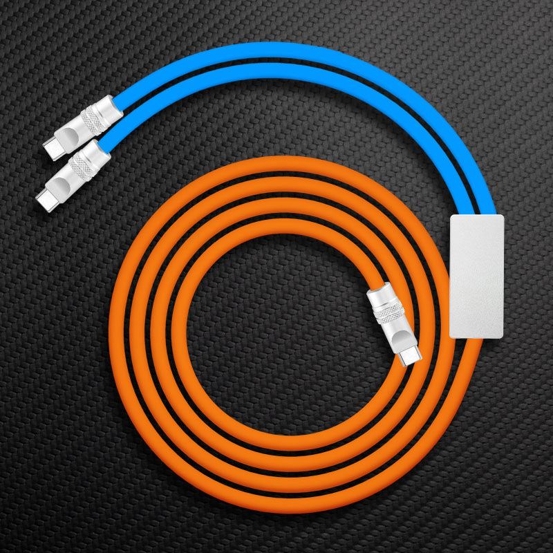 "Multi Chubby" 2 IN 1 100W Charge Cable