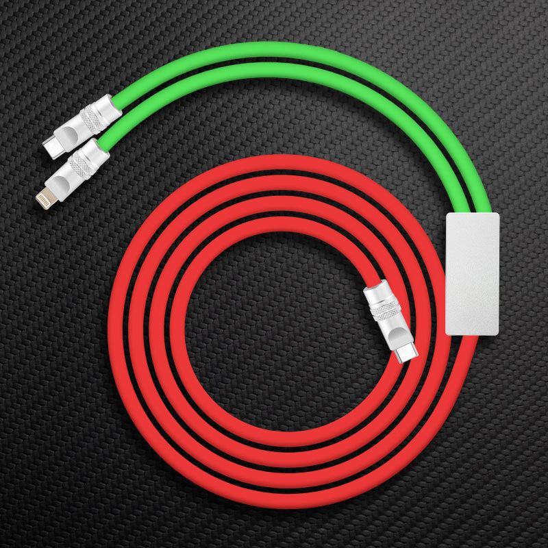 "Multi Chubby" 2 IN 1 100W Charge Cable