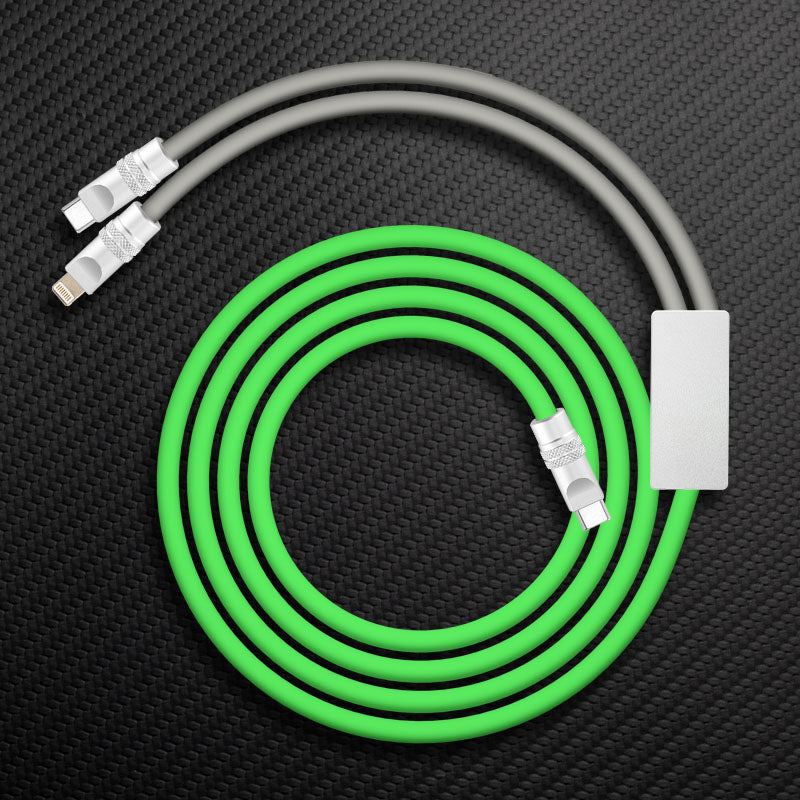 "Multi Chubby" 2 IN 1 100W Charge Cable