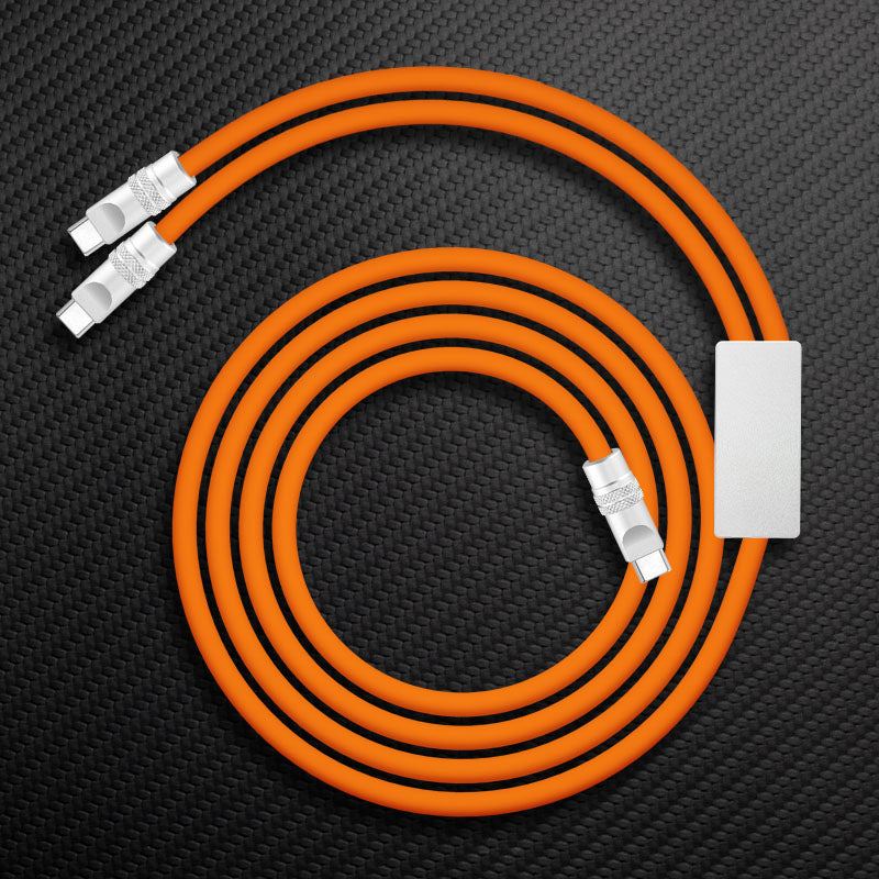 "Multi Chubby" 2 IN 1 100W Charge Cable