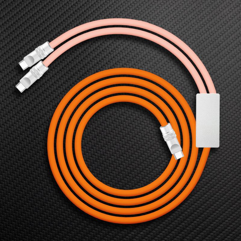 "Multi Chubby" 2 IN 1 100W Charge Cable