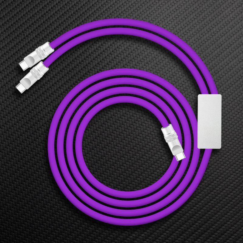 "Multi Chubby" 2 IN 1 100W Charge Cable
