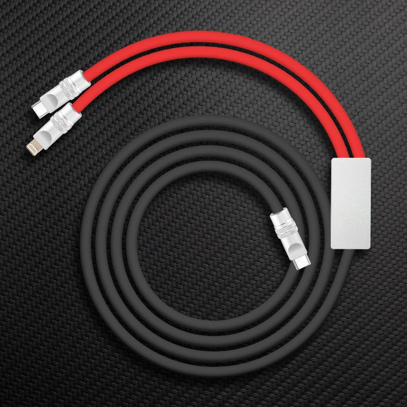 "Multi Chubby" 2 IN 1 100W Charge Cable