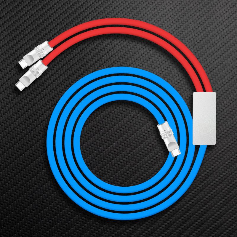 "Multi Chubby" 2 IN 1 100W Charge Cable