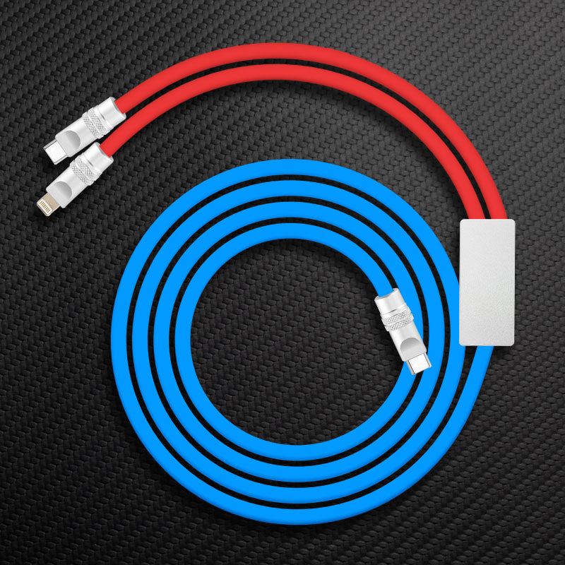 "Multi Chubby" 2 IN 1 100W Charge Cable