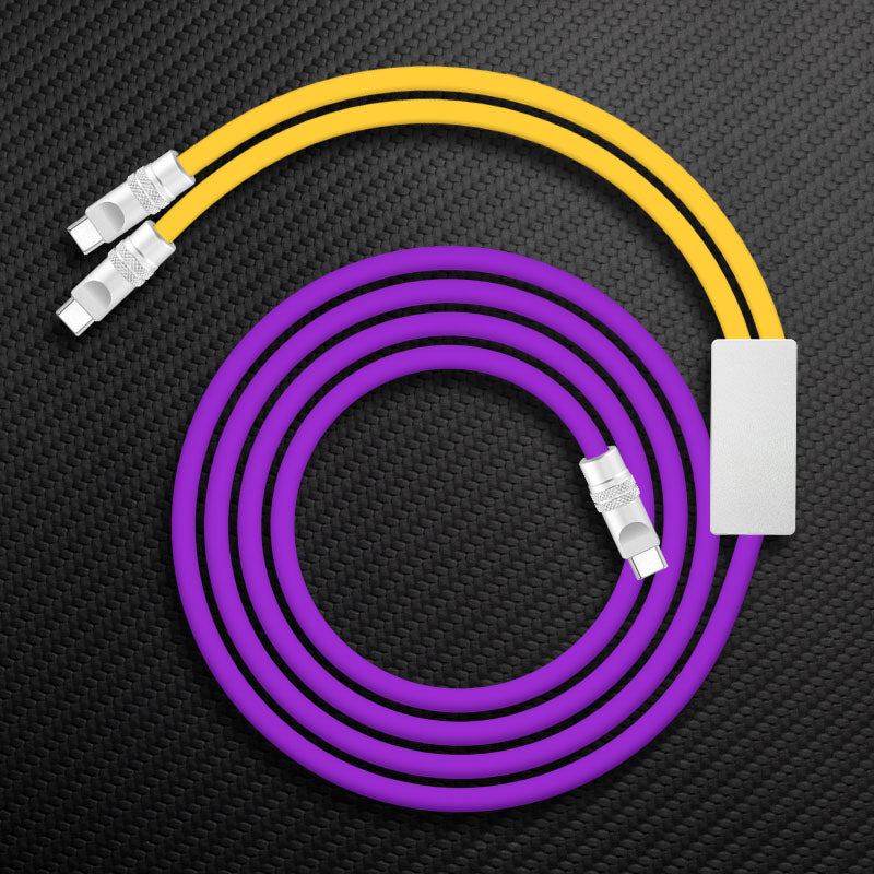 "Multi Chubby" 2 IN 1 100W Charge Cable