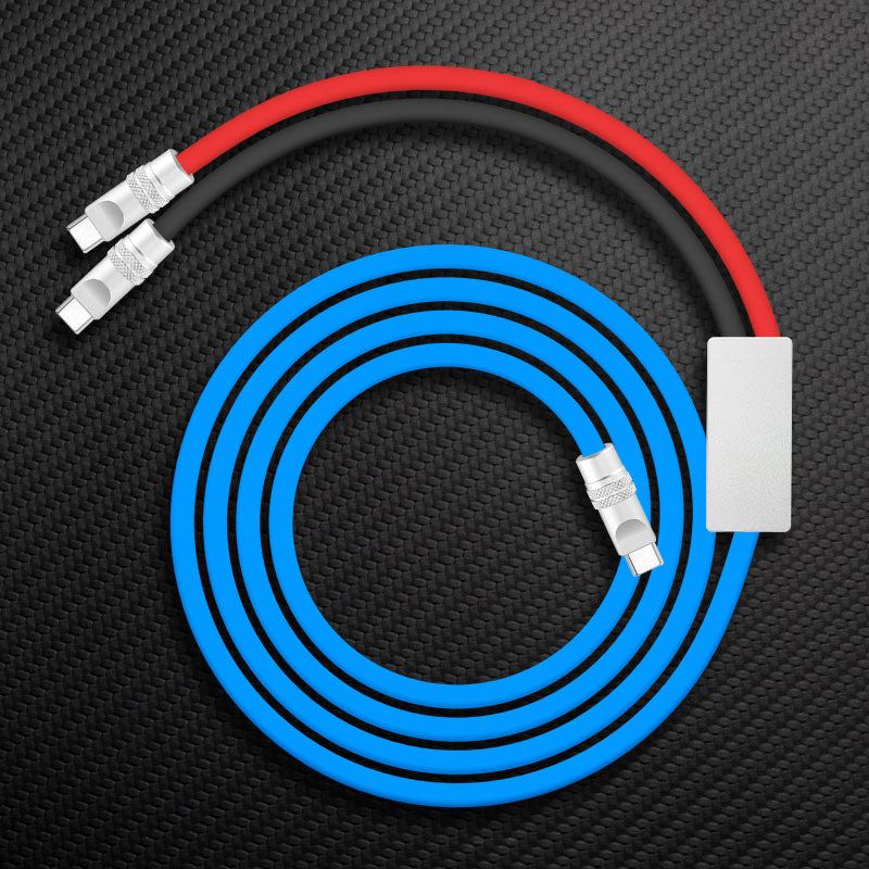 "Multi Chubby" 2 IN 1 100W Charge Cable