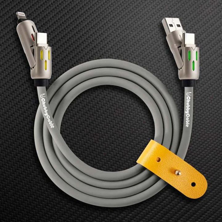 OmniChubby - 240W 4-in-1 Ultimate ChubbyCable With Dynamic Lights