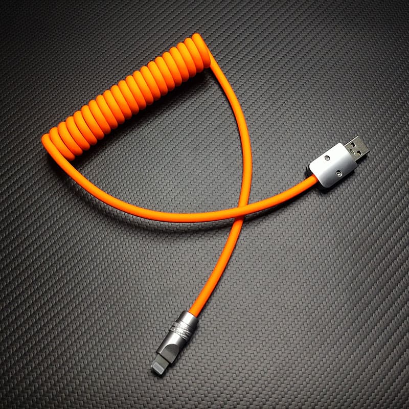 "Soft Chubby" 240W Spring Silicone Fast Charge Cable