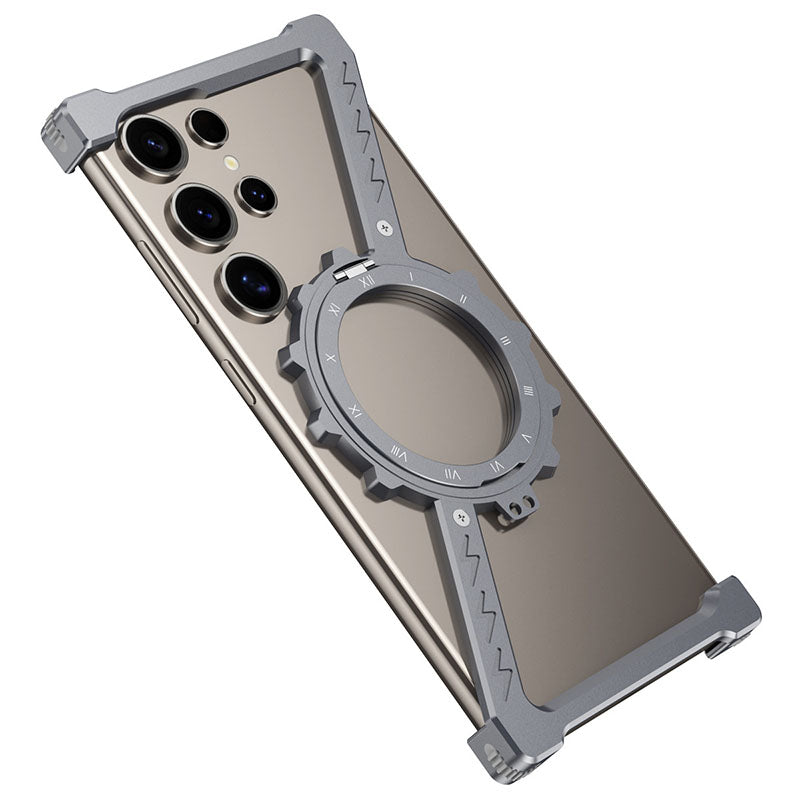 Z-Shaped Metal Heat Dissipation Magnetic Bracket Mobile Phone Case