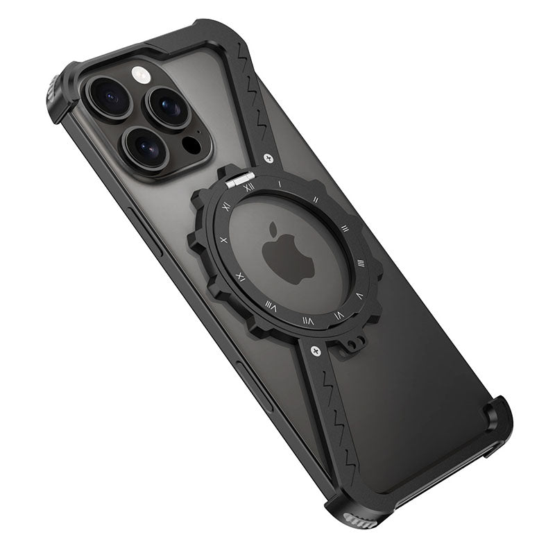 Z-Shaped Metal Heat Dissipation Magnetic Bracket Mobile Phone Case