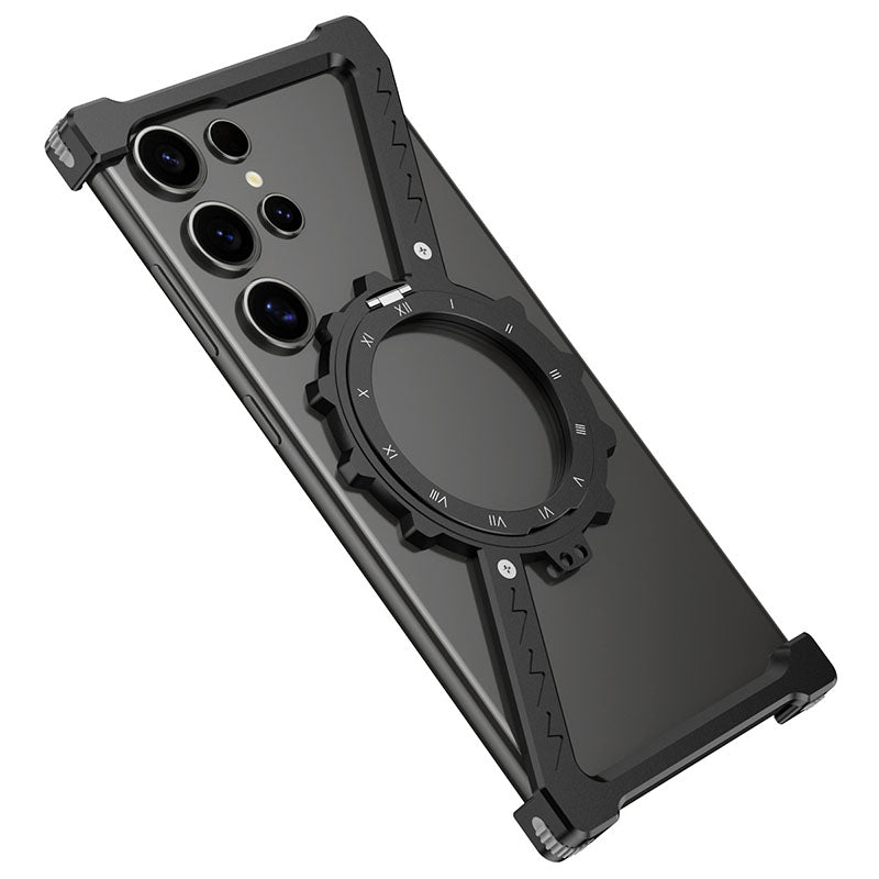 Z-Shaped Metal Heat Dissipation Magnetic Bracket Mobile Phone Case